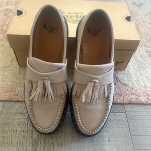Dr. Martens Light Beige Tassel Loafers